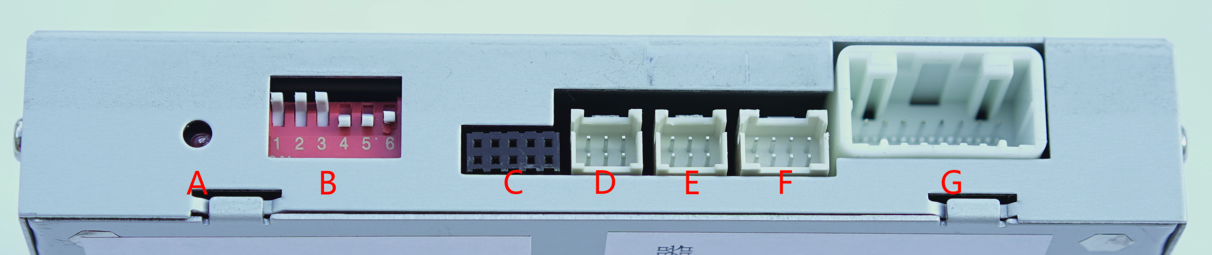 Interface connections in the supplied manual.